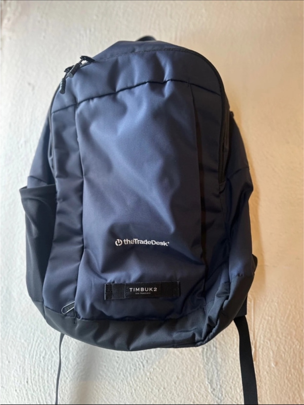 Timbuk2 Navy Backpack with theTradeDesk Logo